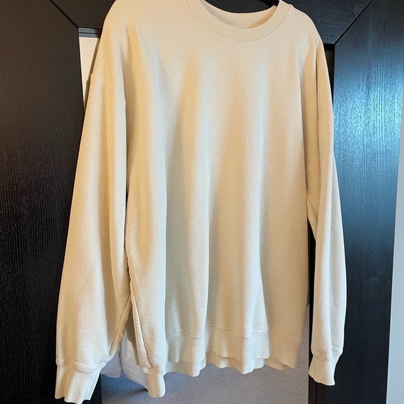 NWT Wilfred Free Fleece Oversized Sweatshirt in Faded Bone 3 (XL) - Picture 2 of 7